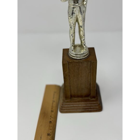 Vintage 1960s Wood And Metal Rifle Pistol Shooting Award Trophy Award - Picture 10 of 10